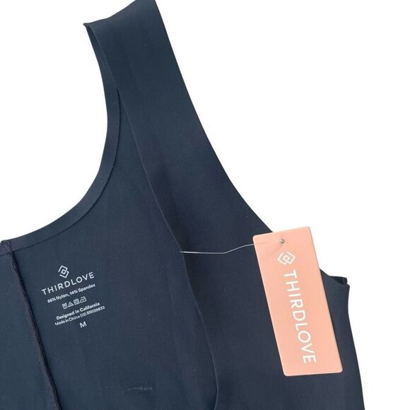 New ThirdLove Black Comfort Stretch Bodysuit Shorts Women’s Size Medium Slimming - Picture 2 of 3